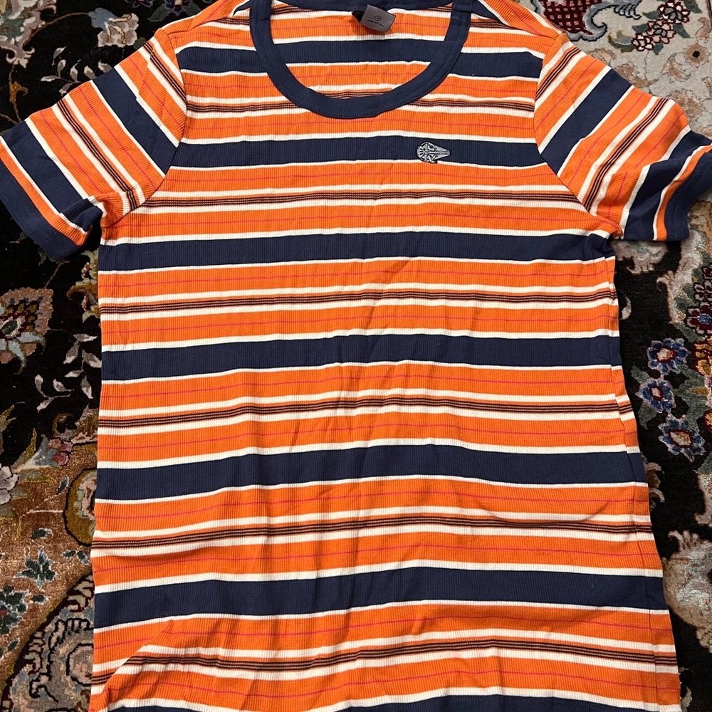 Orange and Blue Striped Star Wars T-Shirt